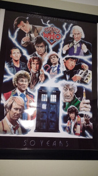 Doctor Who 50th Anniversary Poster Art by Kevin Kendall