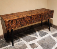 Rustic Bench Hand Hewn