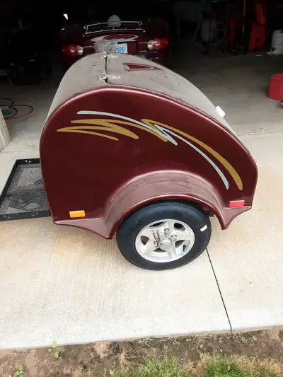 2006 ion motorcycle luggage trailer,new tires this week,nice paint and decals
