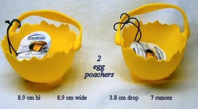 2 Trudeau silicone single egg poachers, LIKE NEW, View more