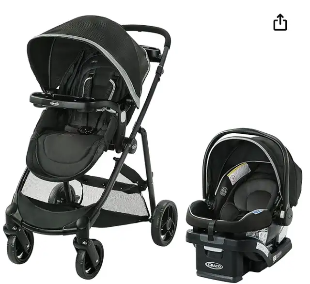 Graco Stroller 3 in 1 with Car Seat SNUGRIDE CLICK CONNECT 35 in Strollers, Carriers & Car Seats in Markham / York Region - Image 2
