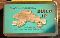 Bar en argent/silver Lego blocks 1 oz  .999