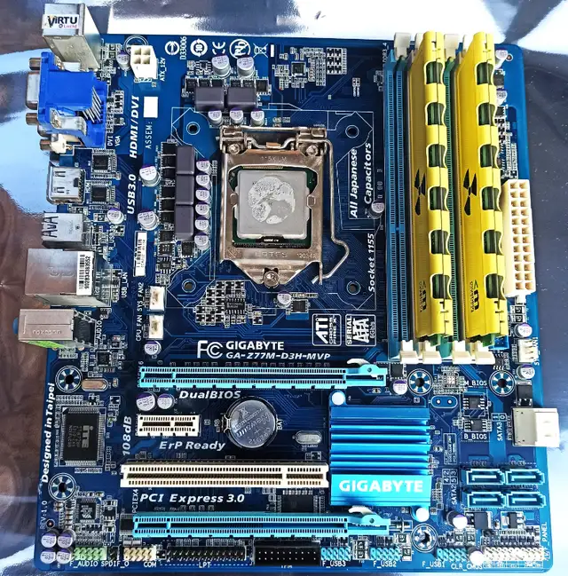 Motherboard GIGABYTE  GA-Z77M-D3H-MVP in Desktop Computers in Mississauga / Peel Region - Image 2