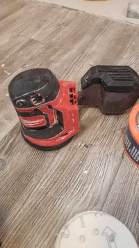 New Milwaukee orbital sander and about 100 different grit paper