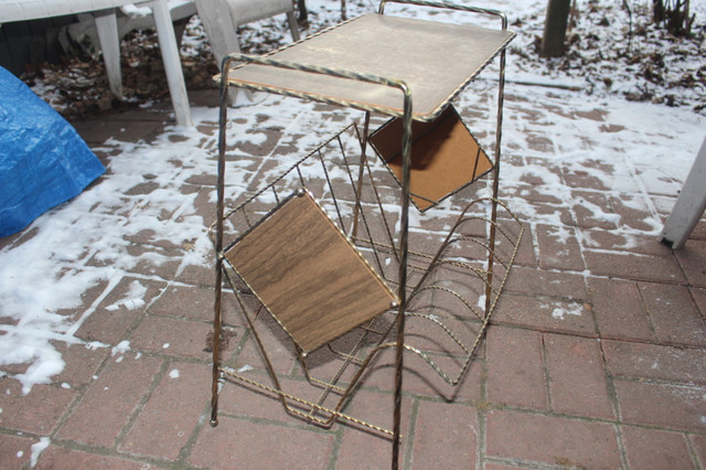 Vintage sidetable/news/recod rack in Other Tables in City of Toronto - Image 2