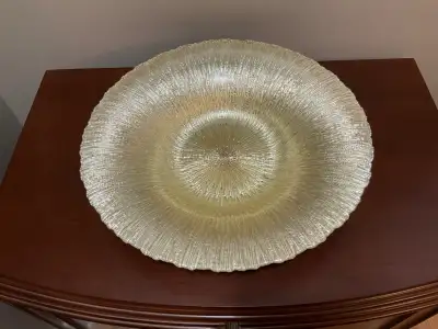 Gold-backed, Glass decorative bowl, View more