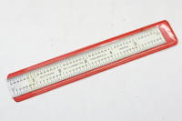 Starrett 6” scale w/ case