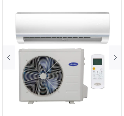 Carrier mini split 12000.btu heat pump 120v, View more