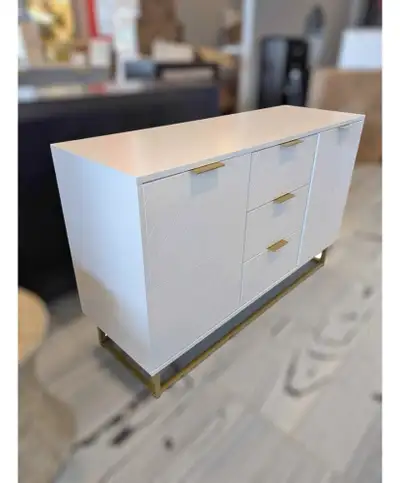 47” Modern Sideboard Buffet Cabinet — White / Grey / Black, View more