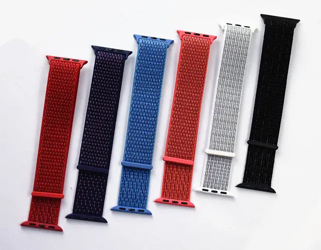 Bracelet en nylon pour Apple Watch 40 mm, 38 mm, 41 mm, 42 mm, 4 dans Accessoires pour cellulaires  à Ville de Montréal - Image 3