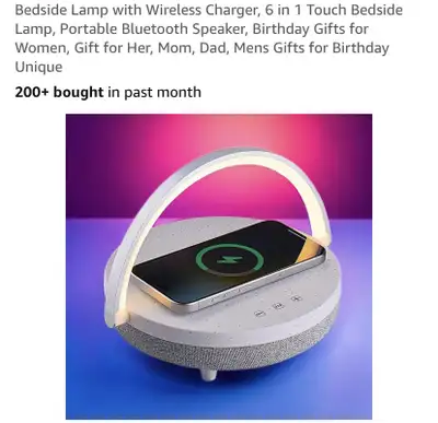 New Wireless Charger Bluetooth Misic SpeakerLamp, View more
