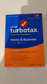 Intuit TurboTax Home & Business 2021, 12 Returns, English/French