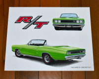 Vintage Dodge / Plymouth MOPAR 11” x 14” Dealer Prints by Yeszin