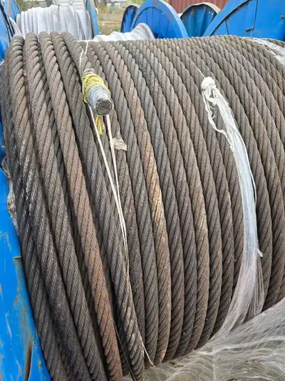 Used Wire Rope – 1-1/8" 6x19 – 18,224 Total Feet – 7 Spools, View more