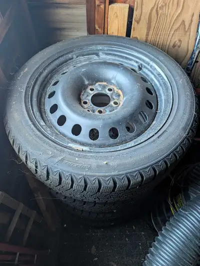 225 50 R17 Winter tires mounted on steel rims. Only two winters driven sub 10k Km.