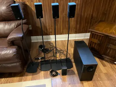 5 speakers and subwoofer