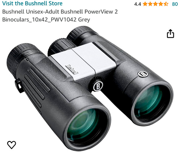 Bushnell PowerView 2 10x42 Binocular in Fishing, Camping & Outdoors in Mississauga / Peel Region - Image 4