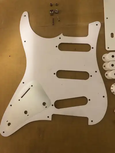 Complete set of Stratocaster Pick Guard kit with Copper Tape dual conductor See photos Any questions...