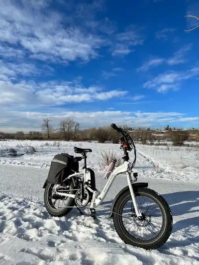 2 of 2022 Rad Power Exp 5 Folding E-bikes, plus bike rack, View more