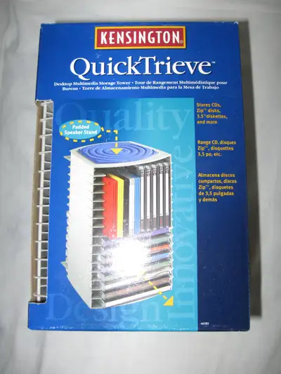 new in box never used Stores CDs ,Zip disks etc. padded stand let me know if interested thanks