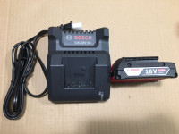 New! Bosch 18V 2AH Battery and Standard Charger