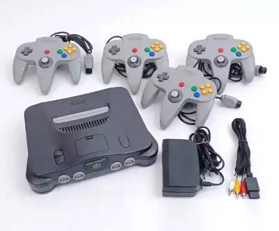 Nintendo 64 Multiplayer Bundle 《 4 x Controller 》 N64, View more