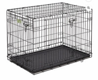 Medium 36” double doors folding dog crate.