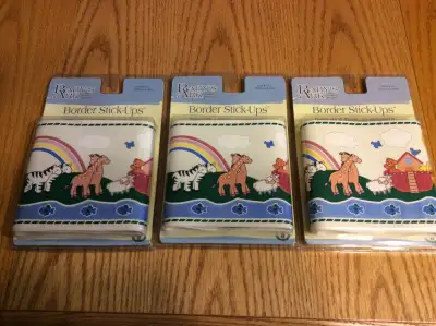 New - Wall Border Stick Ups - Baby's Ark theme, View more
