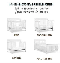 4 IN 1 CONVERTABLE CRIB $150 OR BEST OFFER!