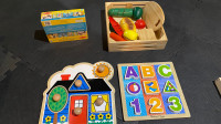 Melissa and Doug puzzles and toys