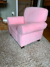 Kids faux suede chair