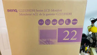 BENQ G2222HDH LCD Moniter 22" like new in box
