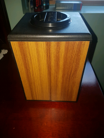 This is a 80s VHS Cassette Holder display it holds 10 VHS Cassettes and it spins. It's in excellent...