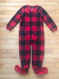 Kids Winter Fleece Onesie Pyjamas 4T - Great Condition.