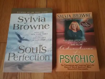 2 Sylvia Browne books in very nice condition, clean and from a smoke free and pet free home. Adventu...