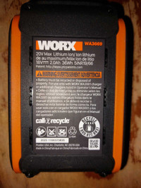 YardWorx 20v battery 