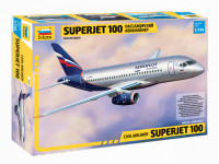 Zvezda 1/144 Sukhoi Superjet 100 Aeroflot