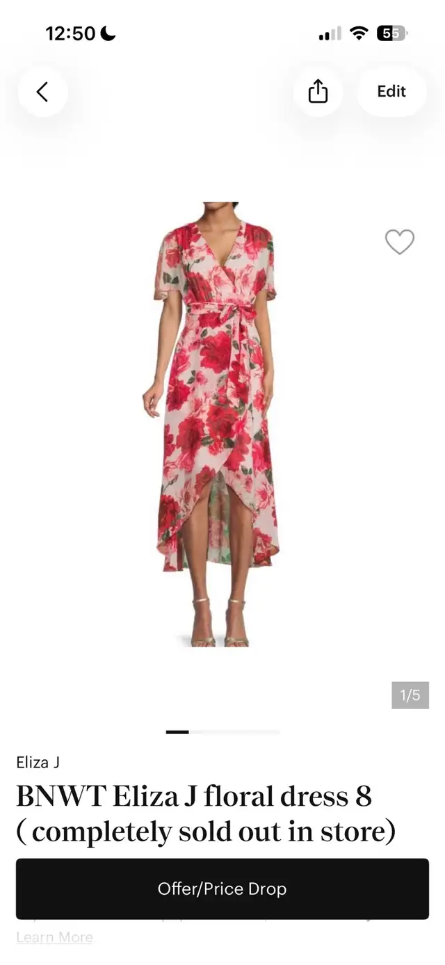 Bew with tags. Eliza J floral dress size8