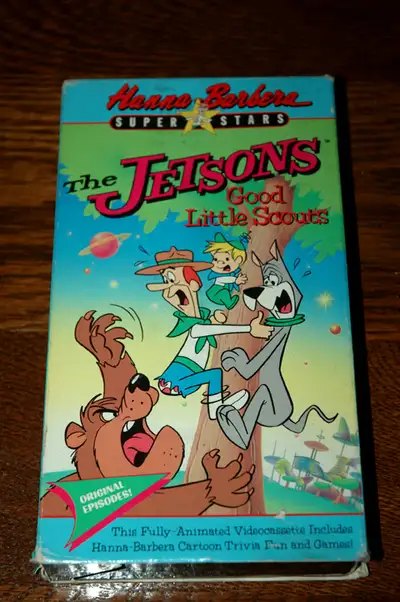 The Jetsons "Good Little Scouts" VHS tape. 1982 Hanna-Barbera Productions. Light wear on the case