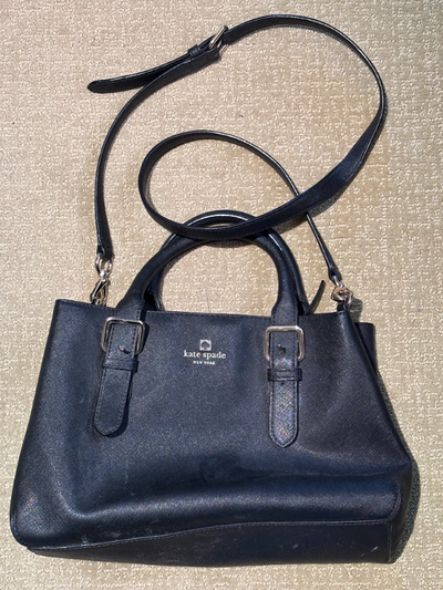 Kate Spade Black Charlotte Street Sloan Leather Handbag/Purse, View more