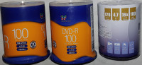 NEW DVD-R 4.7GB 16x Recordable Media Disc - 100 Disc Spindle