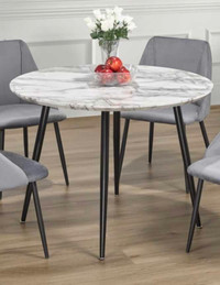 Round Marble Dining Table 40" timeless appeal 