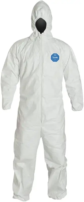 TYVEK DISPOSABLE PROTECTIVE COVERALL NEW (SHELF PULL)| ORIGINAL PACKING DISTRESSED 2XL- 25 PCS Tyvek...