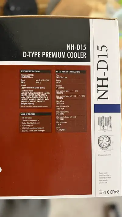 Noctua NH-D15 Premium CPU Cooler – Complete/Open Box, View more