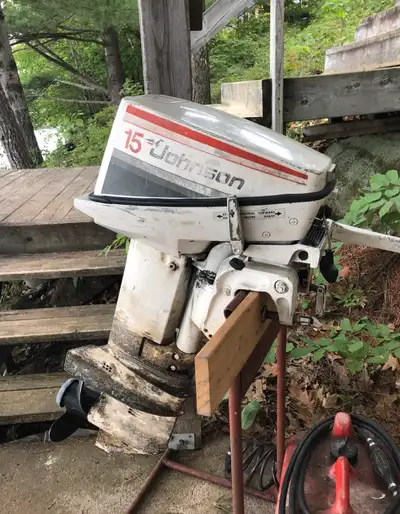 Selling a 1978 Johnson 15hp 2-stroke, short shaft outboard. The motor was running last fall (will pr...
