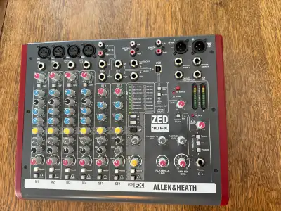 allen and heath zed 10fx mixer, View more
