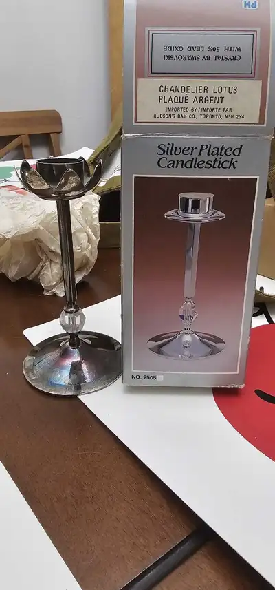 Silver Plated Candlestick, View more