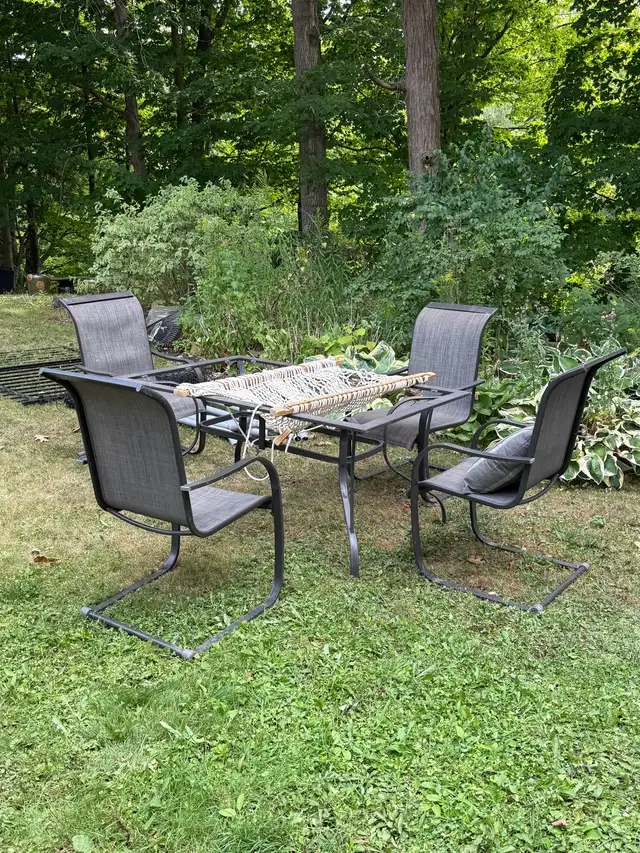 Outdoor furniture set, comes with 5 chairs in Patio & Garden Furniture in Mississauga / Peel Region - Image 2