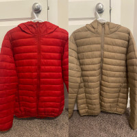 Red & Beige Puffer ($20 Each / $30 Together)