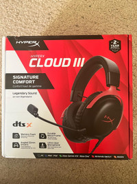 HyperX Cloud III – Wired Gaming Headset, PC, PS5, Xbox - NEW